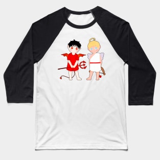 Angel and demon Baseball T-Shirt